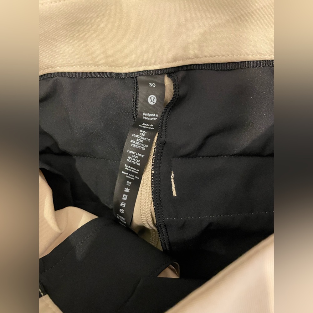 Men's Lululemon ABC Slim Fit Trouser Tan Pants - Picture 5 of 5